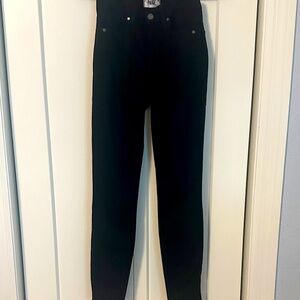 PAIGE Classic Black Denim Pants